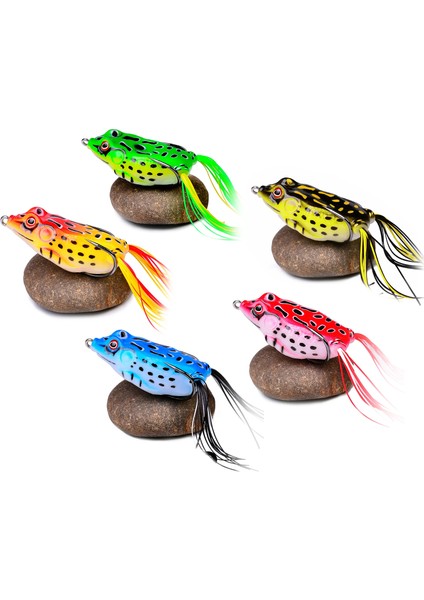 Topwater Kurbağa Yapışkanı Gerçekçi Yabani Ot Olmayan Kancalar (Yurt Dışından)