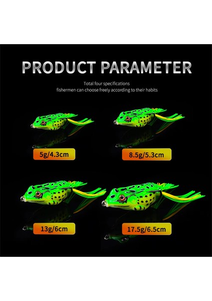 Topwater Kurbağa Yapışkanı Gerçekçi Yabani Ot Olmayan Kancalar (Yurt Dışından) modelleri