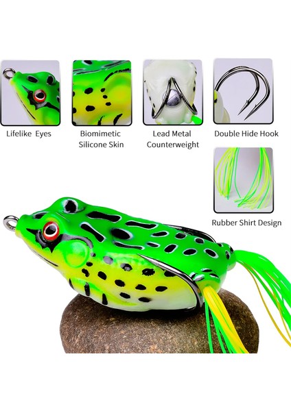 Topwater Kurbağa Yapışkanı Gerçekçi Yabani Ot Olmayan Kancalar (Yurt Dışından) fırsatları