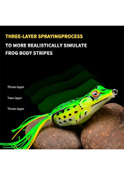 Topwater Kurbağa Yapışkanı Gerçekçi Yabani Ot Olmayan Kancalar (Yurt Dışından) indirimleri