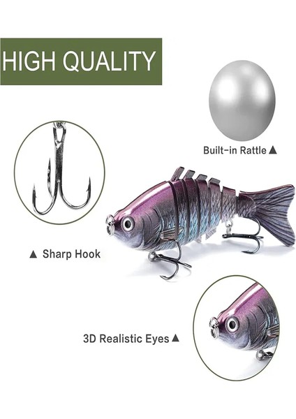 5 Adet B Pike Balık Tutma Yaprakları 3D Canlıcı Yavaş Düşen (Yurt Dışından) indirimleri