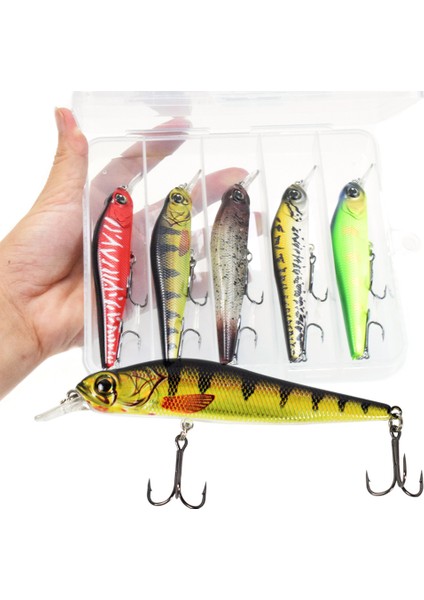 5 Adet 4,5 Inç Biyyonik Balık Tutma Ölçüsü Canlımsı Yüzen (Yurt Dışından)