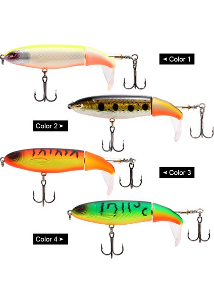 4 Inç 13G Yüzen Dönen Kuyruklu Topwater Popper Balık Tutma Yapacağı (Yurt Dışından) fiyatları