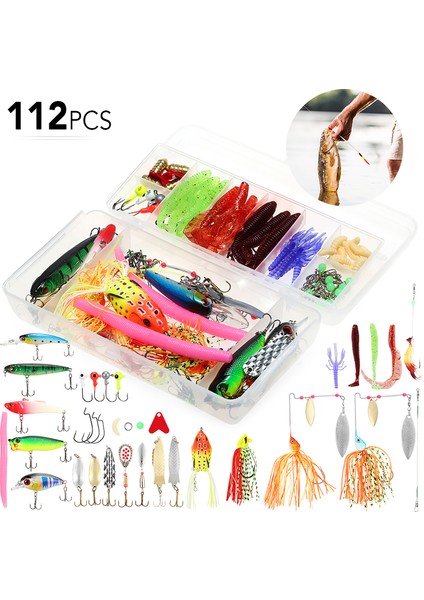 112 Adet Olta Yaprağı Seti ve Taklit Balık Kutusu (Yurt Dışından) indirimleri