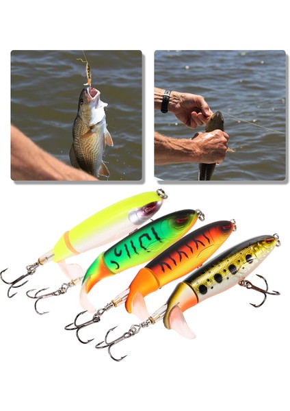 4 Inç 13G Yüzen Dönen Kuyruklu Topwater Popper Balık Tutma Yapacağı (Yurt Dışından) modelleri