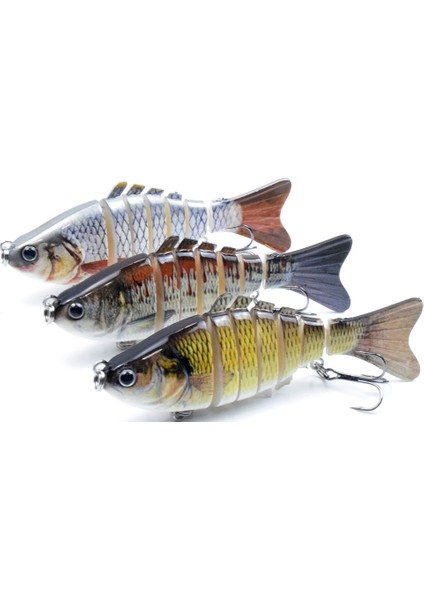 3.9 Inç 0.53 Oz Biyonik Çok Bağlı Balık Tutma Örtüsü S Yüzme Hareketi 3D Gözlü (Yurt Dışından) fiyatları