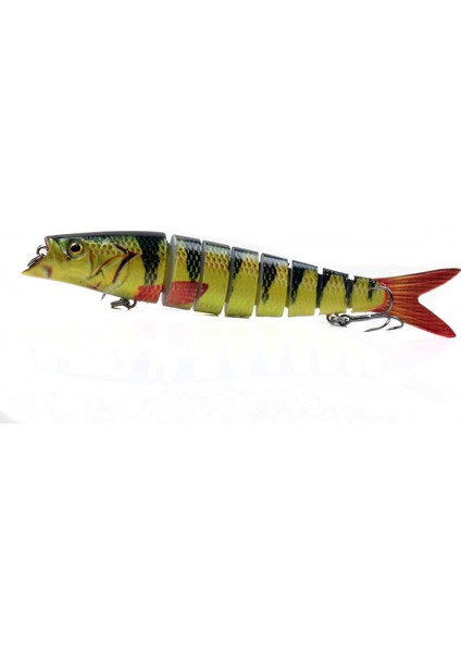 Biyyonik Çok Eğimli Sert Yem 8 Parça Batarak Balık Tutma Kümesi 3D Gözlü Canlımsı (Yurt Dışından)