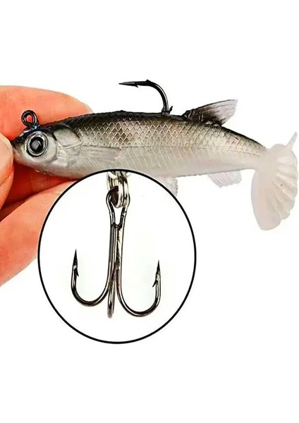 Yumuşak Biyyonik Çift Kancalı Plastik Balık Yapay Yem 5'li Paket (Yurt Dışından) modelleri