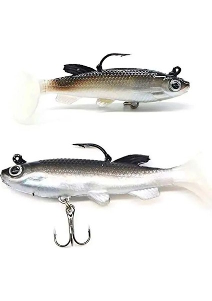 Yumuşak Biyyonik Çift Kancalı Plastik Balık Yapay Yem 5'li Paket (Yurt Dışından) indirimleri