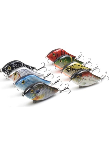 Minnow Hareketli Sabit Ustura 3D Gözlü Üç Uçlu Kancalı Tuzak (Yurt Dışından) modelleri