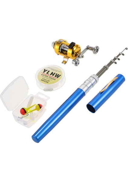 Mini Teleskopik Taşınabilir Balık Tutma Mıhvarı Kombi Seti 注：由于原标题中“vkkstore”可能是品牌名，一般品牌名在翻译中保持原样。如果它不是品牌名，你可以告知我，我进一步处理。 (Yurt Dışından)