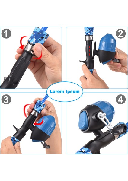 Çocuk Balık Tutma Mıçağı ve Makara Kombosu Taşımada Çantası ile Teleskopik Atma Mıçağı (Yurt Dışından) modelleri