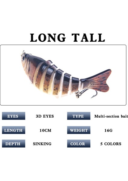 100MM Eğilebilir Biyyonik Balık Uydurmaları (Yurt Dışından) fiyatları