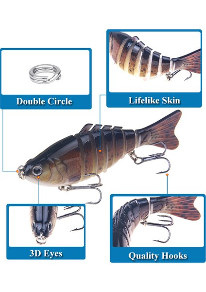 100MM Eğilebilir Biyyonik Balık Uydurmaları (Yurt Dışından) modelleri