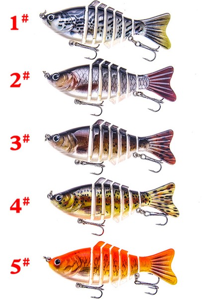 100MM Eğilebilir Biyyonik Balık Uydurmaları (Yurt Dışından) indirimleri