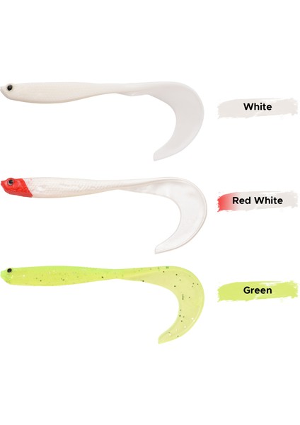 Yumuşak Biyonik Balıkçı Uydurma Yemleri Tuzlu ve Tatlı Su Için Canlımsı Esnek Kuyruklu (Yurt Dışından) modelleri