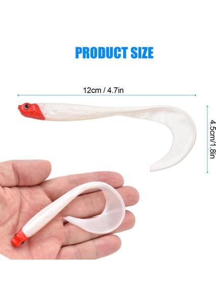 Yumuşak Biyonik Balıkçı Uydurma Yemleri Tuzlu ve Tatlı Su Için Canlımsı Esnek Kuyruklu (Yurt Dışından) fırsatları