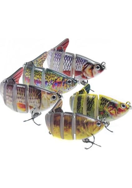 5 Adet 4 Inçlik Çoklu Bağlantılı Canlımsı Balık Tutma Yaprakları (Yurt Dışından) modelleri
