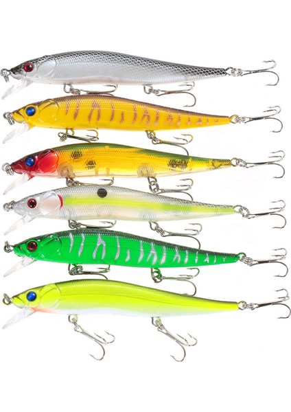 6 Adet Batacak Alabalık Yakalama Yapay Yemleri 22G 185MM (Yurt Dışından)