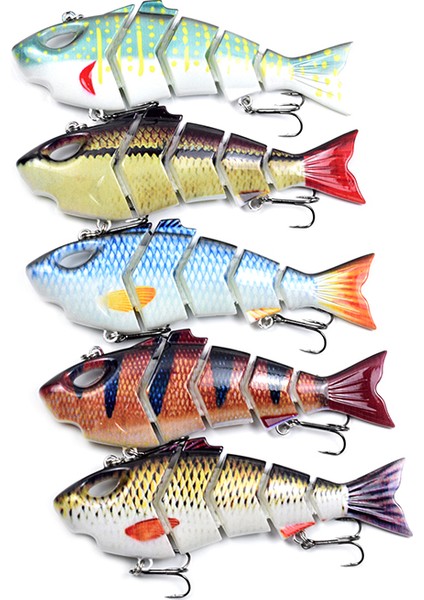 Biyyonik Balık Yakalama Üstü 5 Parça Gerçekçi Crankbait (Yurt Dışından) fırsatları