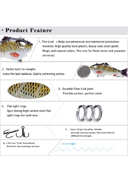 Biyyonik Balık Tutma S Yapışçı Çoklu Bağlantılı Canlımsı (Yurt Dışından) fiyatları