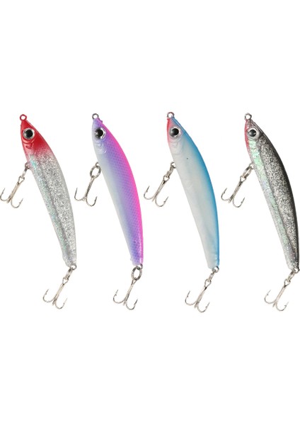 4 Adet 85MM 3D Gözlü Dalı Yapışkan Uçlu Uzun Menzilli Sahtecik (Yurt Dışından)