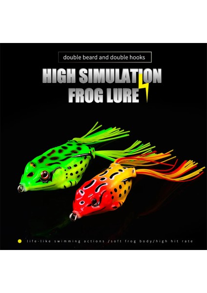 Gerçekçi Yabani Ot Izafısı Olmayan Kancalı Topwater Kurbağa Yapay Ürün Yakası (Yurt Dışından) modelleri
