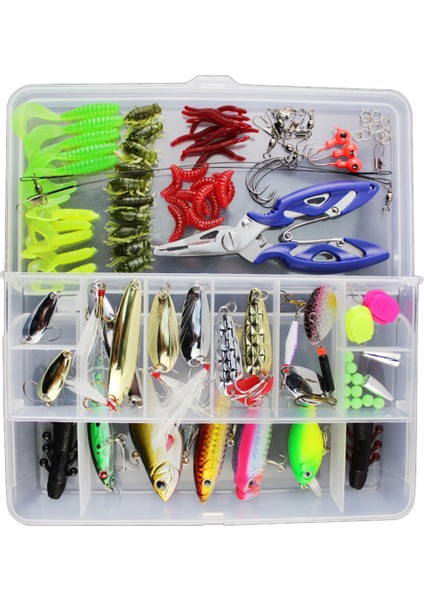 101 Adet Depolama Kutusu ile Karışık Balık Yakalama Yaprakları (Yurt Dışından)