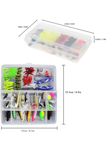 101 Adet Depolama Kutusu ile Karışık Balık Yakalama Yaprakları (Yurt Dışından) fırsatları