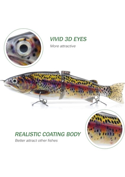 7,5 Inçlik Alabalık Yapay Yaprağı Canlımsı Dalgaçekici Üreği (Yurt Dışından) modelleri