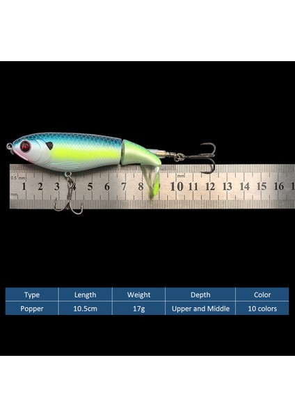 10,5 cm 17,3 G Yüzebilen Pencil Wobbler Balık Uydurmaları (Yurt Dışından) indirimleri