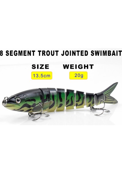 3 Adet Biyyonik Çoklu Eğimli Sert Yem S Yüzme Hareketli Balık Tutma Yapışkanı Canlısı Düşen (Yurt Dışından) fiyatları