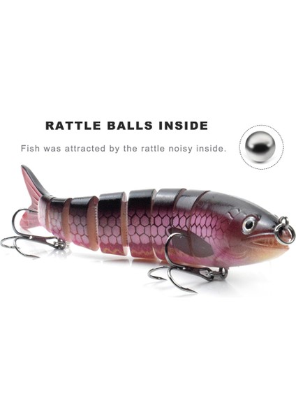 3 Adet Biyyonik Çoklu Eğimli Sert Yem S Yüzme Hareketli Balık Tutma Yapışkanı Canlısı Düşen (Yurt Dışından) fırsatları