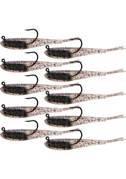 10 Adet 75 mm Balık Ucunu Yaptırıcı Yumuşak Çamaşırı (Yurt Dışından)