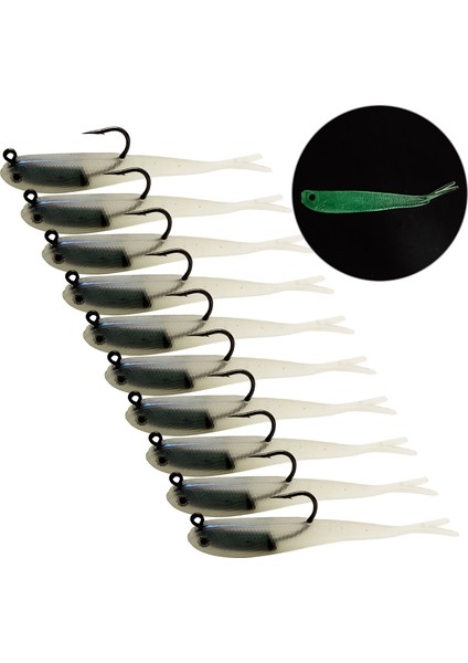 10 Adet 75 mm Balık Ucunu Yaptırıcı Yumuşak Çamaşırı (Yurt Dışından) modelleri