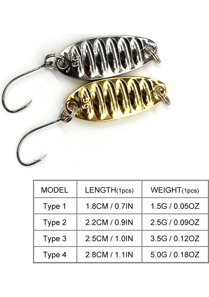 6 Adet Sert Balık Tutma Çekicileri Altın Gümüş Yüksek Kaliteli Uzun Atış (Yurt Dışından) modelleri