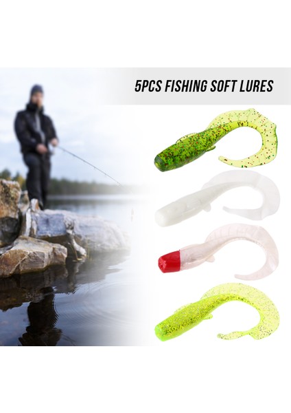 5 Adet 8cm 12G Balık Tutma Yumuşak Yaprak S Yaprak (Yurt Dışından) fiyatları