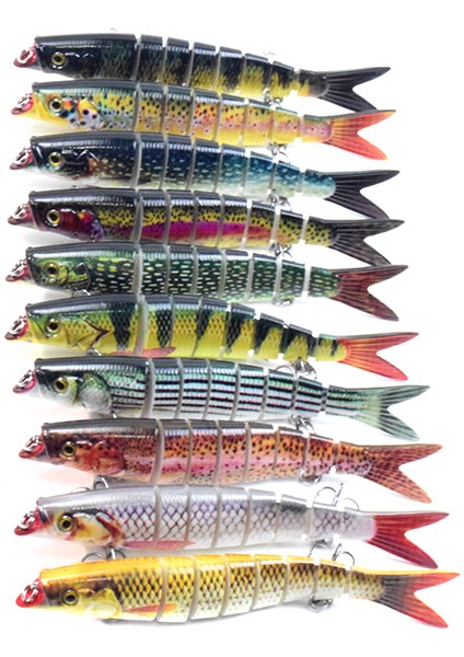 5.5 Inç Biyyonik Çok Eğik Sert Yapışkan Yüzme Hareketli Canlımsı Sentetik Balık Tutma Yaprağı (Yurt Dışından) modelleri