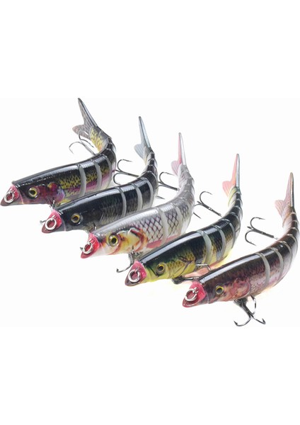 5.5 Inç Biyyonik Çok Eğik Sert Yapışkan Yüzme Hareketli Canlımsı Sentetik Balık Tutma Yaprağı (Yurt Dışından) indirimleri