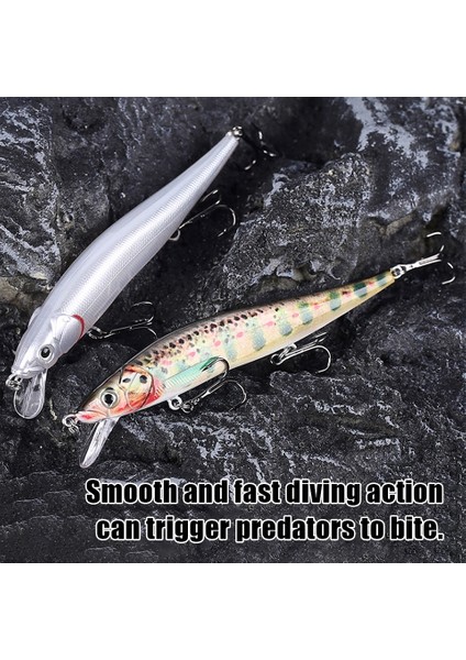 Sert Balık Tutma S Yaprak Ürünleri 12 cm 13.3 G 3D Gerçekçi Gözlü Yüksek Çözünürlüklü Detaylı Batacak Minnow Yemleri (Yurt Dışından) fiyatları