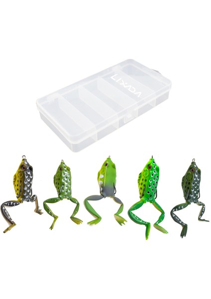 5 Adet Kurbağa Balık Tutma Yapay Yaprakları Canlımsı Yüzen Yapay Yaprak Seti (Yurt Dışından)
