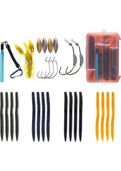 27 Adet Yuva Kutusu Ile Balık Tutma Yaprağı Seti (Yurt Dışından)