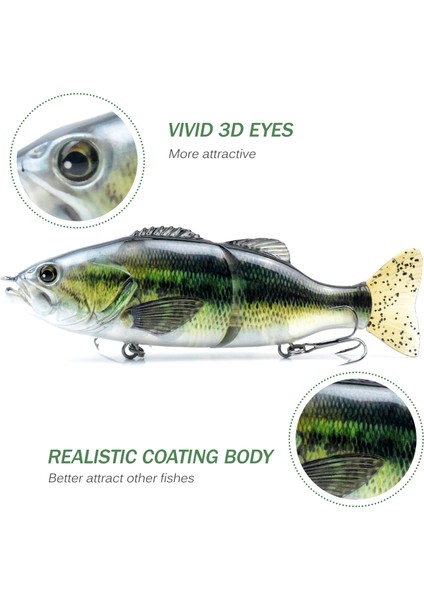 6,7 Inç 3,1 Ons Alabalık Yaprakçığı Canlandırılmış Kuyruklu Yaprakçığı (Yurt Dışından) modelleri