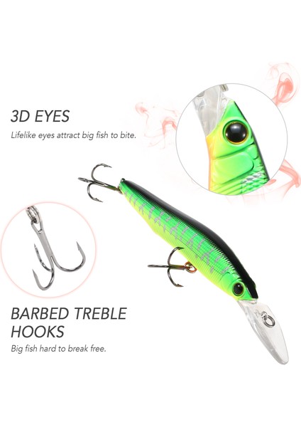 14 cm 14 G Balık Tutma Minnow Plastik Sert Yaprak Ucunu 注：英文原标题里“minnow”可能是指“拟饵”这类假小鱼造型的鱼饵，在翻译成土耳其语时准确对应词汇可能因当地习惯有差异，“balık Tutma Minnow”这种表述是较直白对应“钓鱼用的拟饵”意思。 (Yurt Dışından) indirimleri