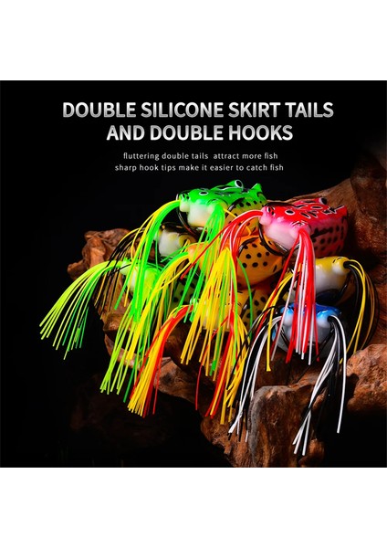 Gerçekçi Yosunsuz Kancalı Topwater Kurbağa Yapay Ürkütü (Yurt Dışından) indirimleri