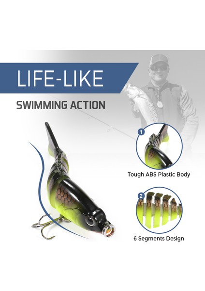 Çoklu Eğe Vanlı Canlımsı Sunu Yapıcı Yapay Balık Tutma Ucu (Yurt Dışından) modelleri