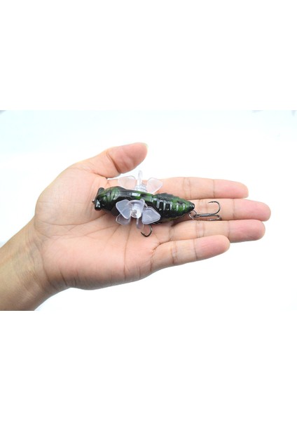 Cicada Yapışkanlar Döner Çift Pervaneli Kanatlı Canlımsı Balık Tutma Yaprağı (Yurt Dışından) fiyatları