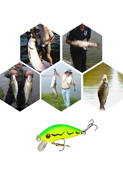 50MM Balıkçı Uydurma Yaprakları 3D Gözlü Çift Kancalı (Yurt Dışından) fiyatları