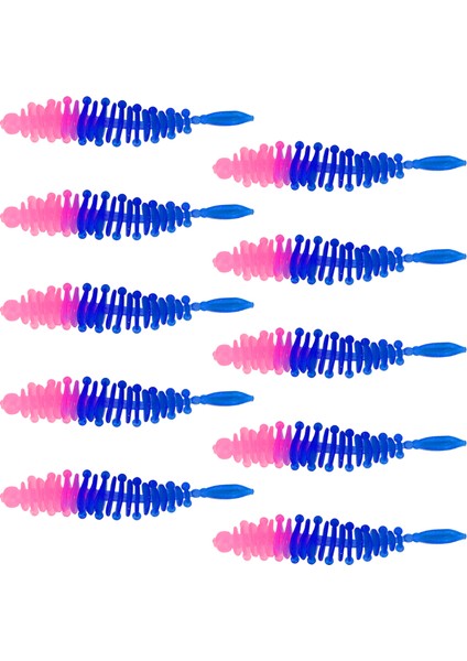 10 Adet Yumuşak Solucan Tatlı Su Levrek Balıkçılığı Uydurma Yemleri (Yurt Dışından)