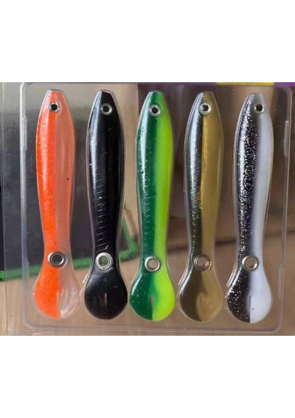 Yumuşak Biyyonik Balıkçı Kürtümü Sallayan Balık Yaprağı 5 Renk (Yurt Dışından)